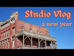 January Studio Vlog | first vlog of the year