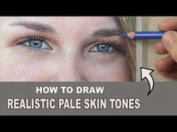 How to draw SMILING EYES & PALE SKIN TONES  | Portrait Study... Narrated Tutorial.