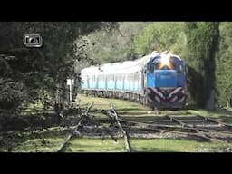 Tren de Trenes Argentinos con destino a Córdoba pasando por Cabín A de Villa María Gravitación