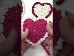 Granny Stitch Crochet Heart Pattern Tutorial, Valentine’s Day Decor, Garland, Coasters & Appliqués