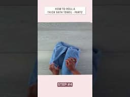 Roll Your Thick Bath Towel Like a PRO in SECONDS - Part#2 | Judi the Organizer