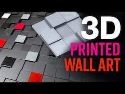 3D Printed Wall Art Acrylic Painting - Learn How to Print 3D Tiles and Turn Them Into Art