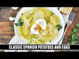 Classic Spanish Potatoes and Eggs | Patatas Panaderas con Huevos Poché