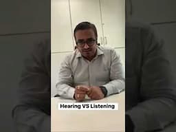 Hearing VS Listening!!! #motivation #success #ashish parpani