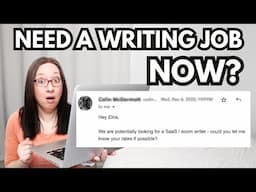 Part 1: Here's What I Do if I Need a Writing Job DESPERATELY| Watch me get a writing job in 24 hours