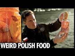 Taste Testing WEIRD Polish food (Gut soup, pickled cheese, blood sausage) [Kult America]