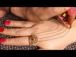 5 Min में लगाएं खूबसूरत ज्वेलरी मेहँदी डिज़ाइन, Step By Step Ornamental Mehendi Design Tutorial