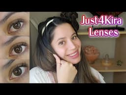 Just4Kira Contacts Review | NATURAL COLORED LENSES FOR DARK EYES