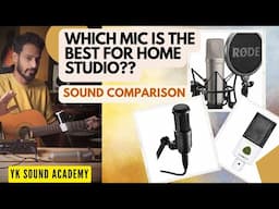 Mic Comparison| Rode NT1A | Lewitt LCT 240 Pro | Audio Technica AT 2020| Voice & Guitar recording