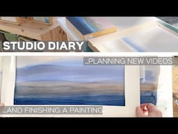 Finishing a Large Watercolour Landscape Painting and Ideas for Watercolour Tutorials