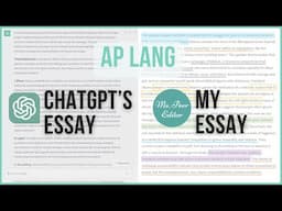 Can ChatGPT Write a Better AP Lang Essay Than Me? (Rhetorical Analysis: Q2)