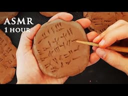 ASMR Cuneiform Writing on Clay | Ancient Ugaritic Alphabet