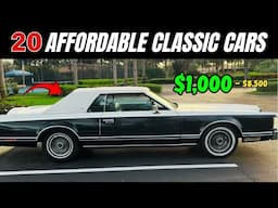 20 Classic Cars for $1,000 to $8,500!