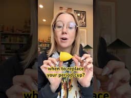 When should you replace your menstrual cup or disc? #shorts