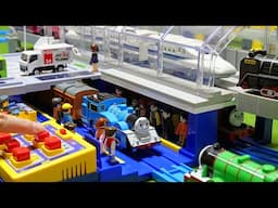 Thomas the Tank Engine & JR Plarail Shinkansen ☆Large Dome Terminal Station