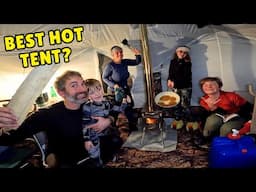 Did We Just Discover the BEST Family Camping Winter Hot Tent?