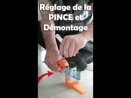 8. réglage de la pince pour cales / croisillons autonivelant pour carrelage (LEVELIT pour l'exemple)