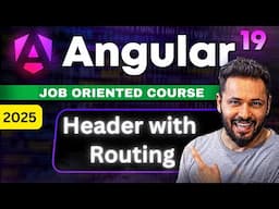 Angular 19 Tutorial #32 header with routing