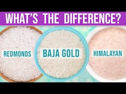 SODIUM & MINERAL COMPARISON: Baja Gold Sea Salt • Himalayan Salt • Redmonds Salt