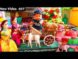 Barbie doll all day routine in indian village/Radha ki kahani/Barbie doll bedtime story