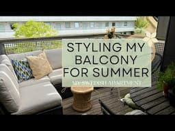 Updating My Scandinavian Home for Summer |Shop, Style & Straighten My Balcony & Living Room With Me