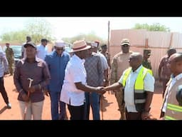 TIGHT SECURITY! WATCH PRESIDENT RUTO'S ARRIVAL TO INSPECT AFFORDABLE HOUSING PROJECT IN WAJIR