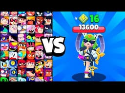 POP MELODIE vs ALL BRAWLERS! With 16 POWER-UPs! | Brawl Stars