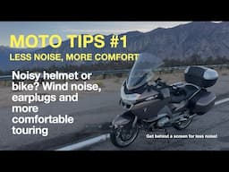 Noisy helmet or bike? Wind noise, loop or foam earplugs? More comfortable touring!