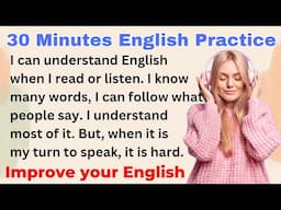 30 Minutes English Speaking Practice | Improve your English | Level 1 | Shadowing Method