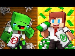 JJ and Mikey: POOR vs RICH Student School Battle in Minecraft - Maizen