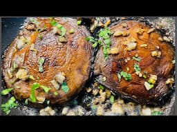 Indulge in the Irresistible Butter Garlic Portobello Mushroom