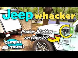 Free Solo OG + Electric Jeep = Jeepwhacker? | AWESOME Rig - Camper Tours!