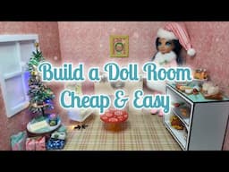 Making a Doll Room Set for the Miniverse Christmas Special Cheap Easy Quick