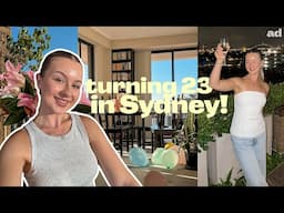 SETTLING INTO SYDNEY | celebrating my 23rd birthday! 🥂💗 girls night, surprises & self care ad