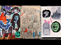 Sketchbook Tour 📔 TikTok Compilation 2023 #14 | Sketchbook Ideas