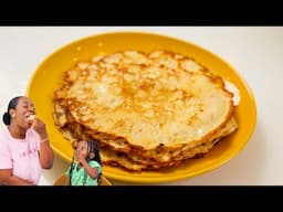 TODDLER Makes NIGERIAN PANCAKE - Sisi Yemmie