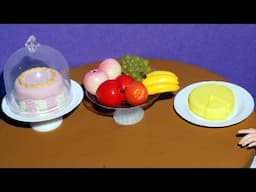 Como fazer queijo, fruteira e boleira para bonecas Barbie e outras - miniatura