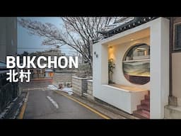 Snowy Bukchon Hanok Village Walking Tour | Winter Charm in Seoul | 4K HDR