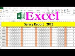 salary sheet in excel | excel tutorial | salary statement in excel |how to create salary sheet excel