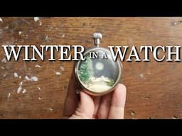 We Crafted A Miniature Winter Scene In A Broken Antique Pocket Watch!