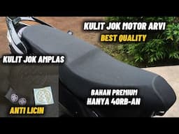 Pasang Kulit Jok Motor Amplas Dari Arvi | Kulit Jok Motor Terbaik Anti Cakar Kucing |Modifikasi Mio