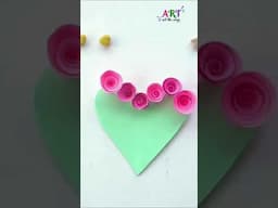 DIY Rose Heart Card | Paper Craft | Origami Crafts