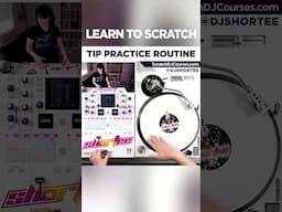 Practice the TIP Scratch 🔺 Scratch DJ Practice Drill ★ #djshortee shorts