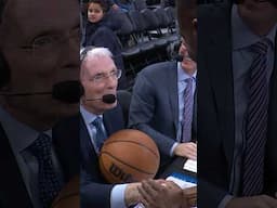 Awesome moment post game as players send off Hubie Brown and the refs award him with the game ball!