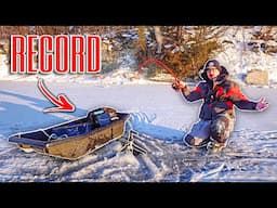 It Took Me 34 YEARS To Catch This ICY MONSTER!!! (Ice Fishing Record)