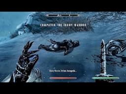 Skyrim AE Killing Ebony Warrior on Legendary Difficulty with Iron Dagger