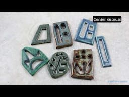 Freeform cut ceramic pendants from slabs, no cutters - Ceramic Beadmaking, Forming with Slabs Pt. 4