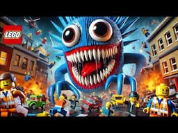 Giant Huggy Wuggy Invades LEGO City: Can the Heroes Stop the Chaos? | Brick Rising