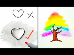 Easy Drawing Tricks You'll Love. Creative Drawing Hacks