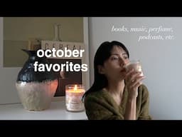 october essentials 🍂 books, music, perfume, etc.